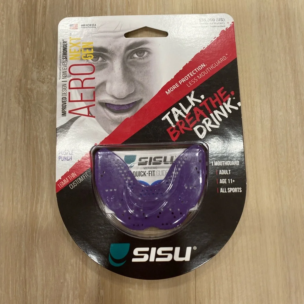 NWT SISU Sports Mouthguard Aero Next Gen in Purple
